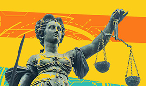 PIT-UN logo justice combined with tech